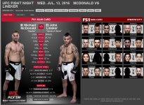 UFC Fight Night - Wed July 13th - McDonald vs Lineker.JPG